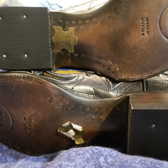 Cowboy boots leather size 8 - Picture 4 of 4